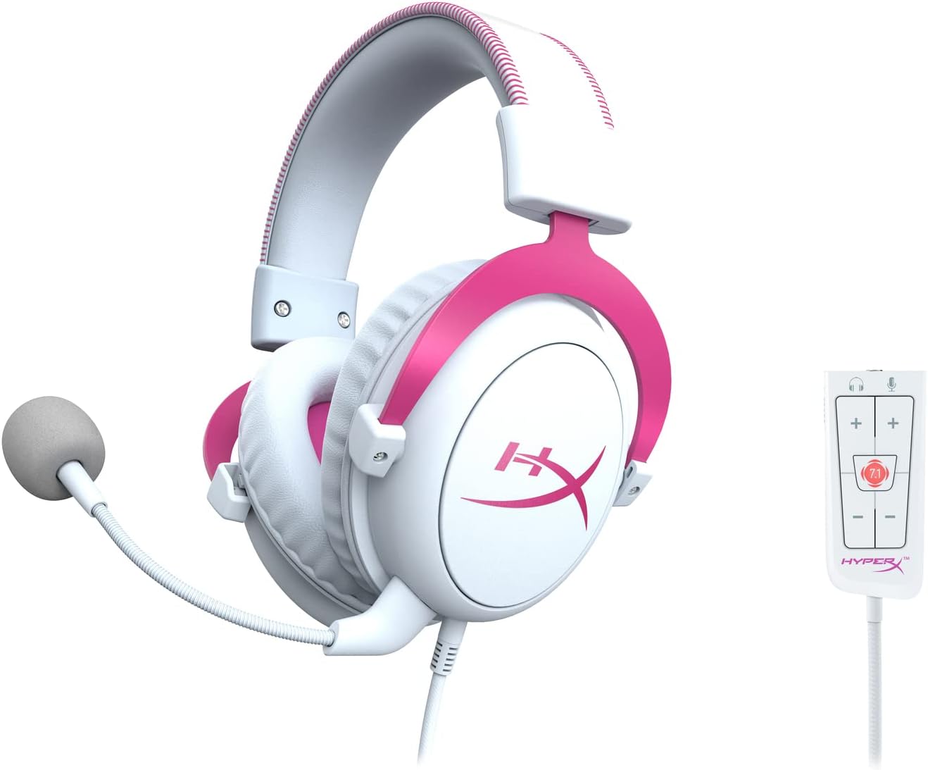 HyperX Cloud II - Gaming Headset – White/Pink - Desert Games