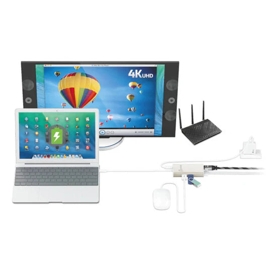 J5 Create USB-C™ Multi-Adapter - HDMI™/Ethernet/USB™ 3.1 HUB/PD 3.0 - Desert Games