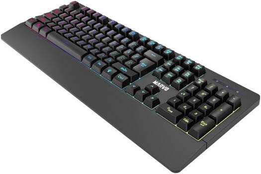 MARVO K635 Wired Gaming Keyboard, English Layout - Black - Desert Games