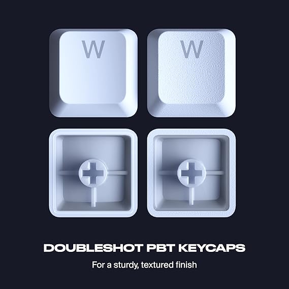 Fnatic STREAK65 LP Compact RGB Gaming Mechanical Keyboard - White - Desert Games