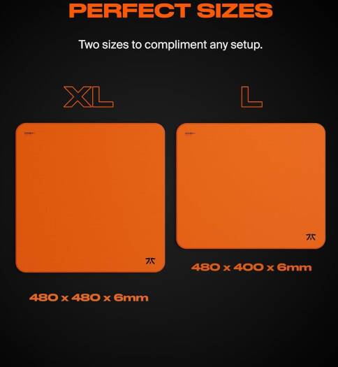 Fnatic Dash2 Max L Premium Gaming Mousepad - Sunset Orange - Desert Games