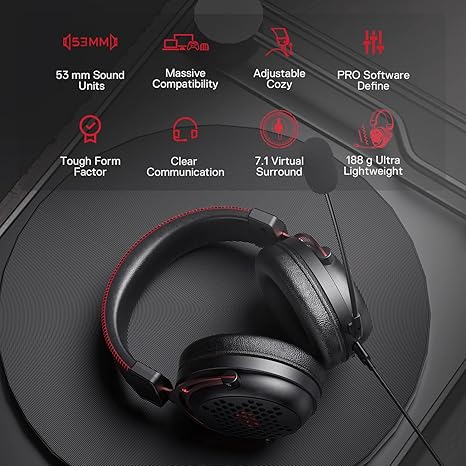 Redragon H386 Diomedes Wired Gaming Headset - Desert Games
