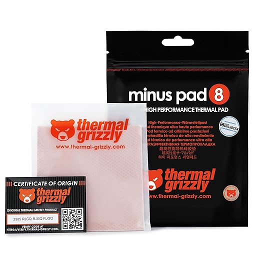 Thermal Grizzly Minus Pad 8 - Thermal Interface Pad 100x100x2.0mm TG-MP8-100-100-20-1R - Desert Games
