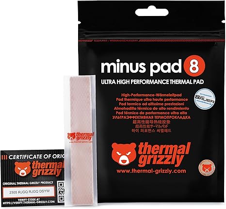 Thermal Grizzly Minus Pad 8120x20x2 mm TG-MP8-120-20-20-1R - Desert Games