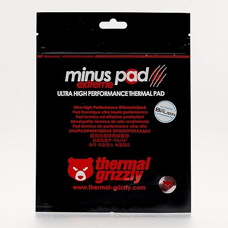 Thermal Grizzly Minus Pad Extreme (100x100x0,5mm) - Self-Adhesive Cooling Conductive Thermal Pad TG-MPE-100-100-05-R - Desert Games