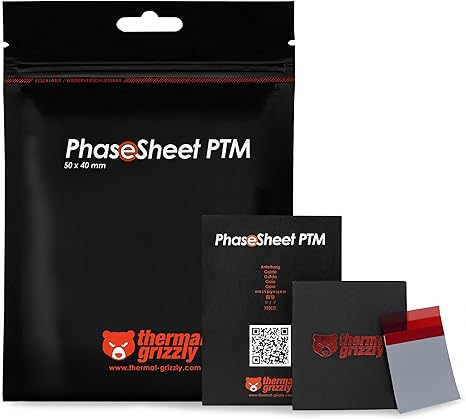 Thermal Grizzly - PhaseSheet PTM (50x40mm)- High Performance Thermal pad TG-PS-50-40 - Desert Games