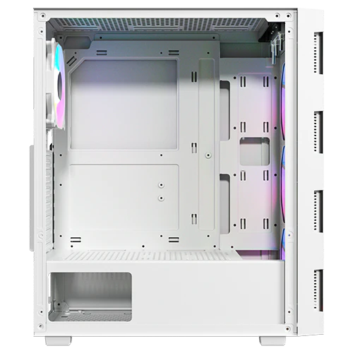 Twisted Minds Titan Glass Mid Tower Gaming Case - White TM-GM-III-W - Desert Games