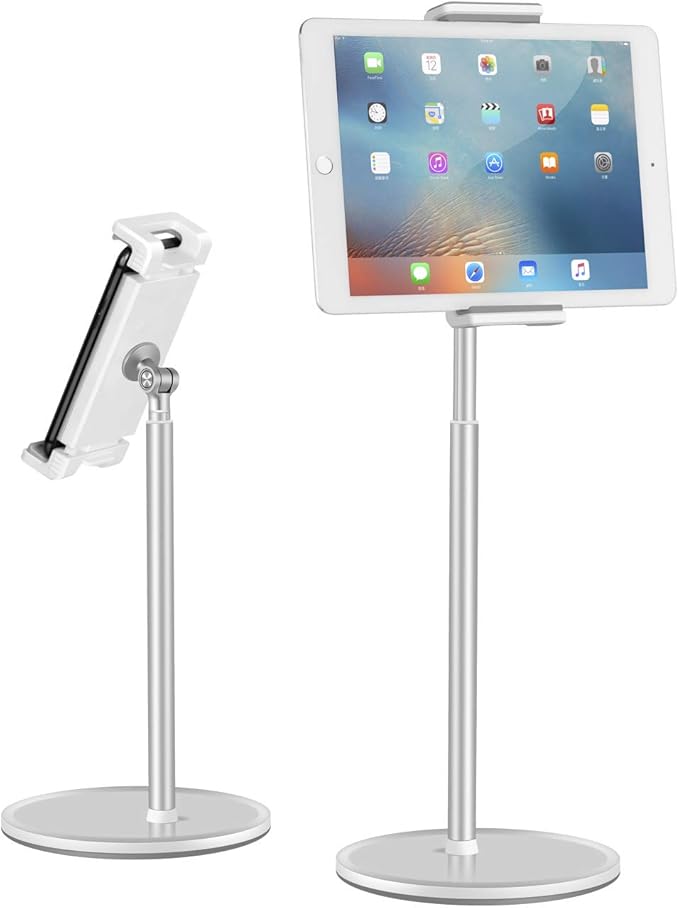 UPERGO AP-4H Angle/Height Adjustable Aluminum Alloy Desktop, Tablet & Phone Holder, Bracket Stand - Silver - Desert Games