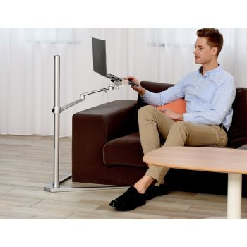 Upergo UP-8A Multiple Laptop Tablet Floor Stand - Silver - Desert Games
