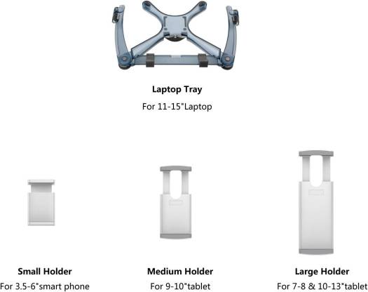 Upergo UP-8 Floor Stand/Holder Up to 13" iPad & Tablet & 17.3" Laptop - Silver - Desert Games