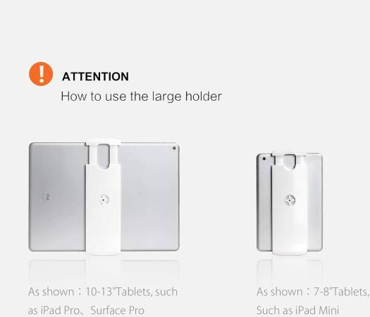 Upergo UP-8 Floor Stand/Holder Up to 13" iPad & Tablet & 17.3" Laptop - Silver - Desert Games