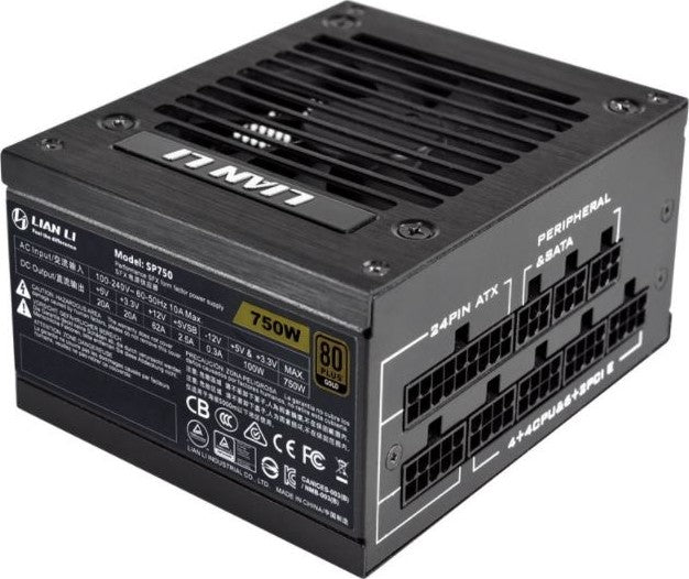 Lian Li SP750 750W 80 Plus Gold Certified Power Supply, Fully Modular, Active PFC, SFX Form Factor | G89.SP750B.00UK - Desert Games