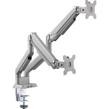 Gadgeton GGO-2069 Gas Spring Aluminum Dual Monitor Arm, Stand And Mount For Gaming And Office Use, Silver - Desert Games
