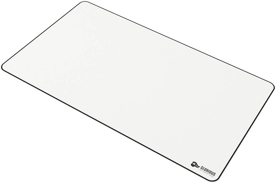 Glorious Extended XL 14 x 24" Gaming Mouse Pad, High Quality Foam Core, Anti-Slip Rubber Base, Machine Washable, Low Friction, Smooth Cloth Surface, White | GW-P - Desert Games