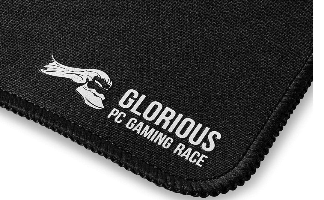 Glorious G-L Extended Gaming Mouse Pad/Mat, Long Black Cloth, Mousepad, Stitched Edges, 11x13 | G-L - Desert Games