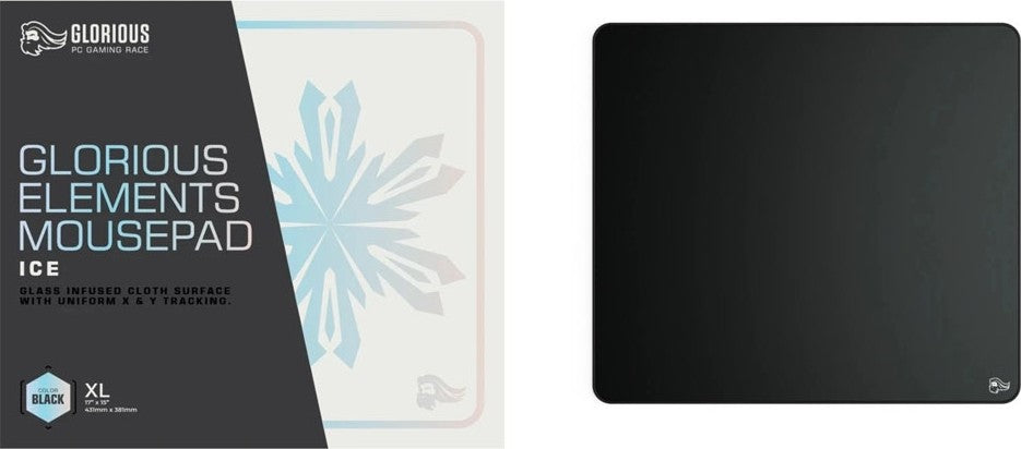 Glorious PC Gaming Element Gaming Surface, 460X410X4MM - ICE Black | GLO-MP-ELEM-ICE - Desert Games