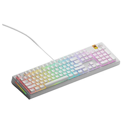 Glorious GMMK 3 HE 100% Prebuilt Wired Gaming Keyboard - White GMMK3-100-HE-W-W - Desert Games