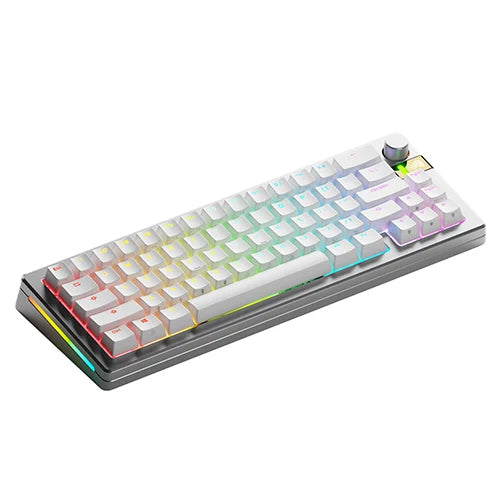 Glorious GMMK 3 PRO HE 65% Prebuilt Wireless Gaming Keyboard - Silver GMMK3-PRO-65-HE-WL-S - Desert Games