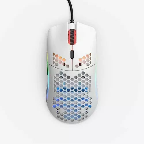 Glorious Model O 12000 DPI RGB Led Gaming Mouse - Matte White - Desert Games