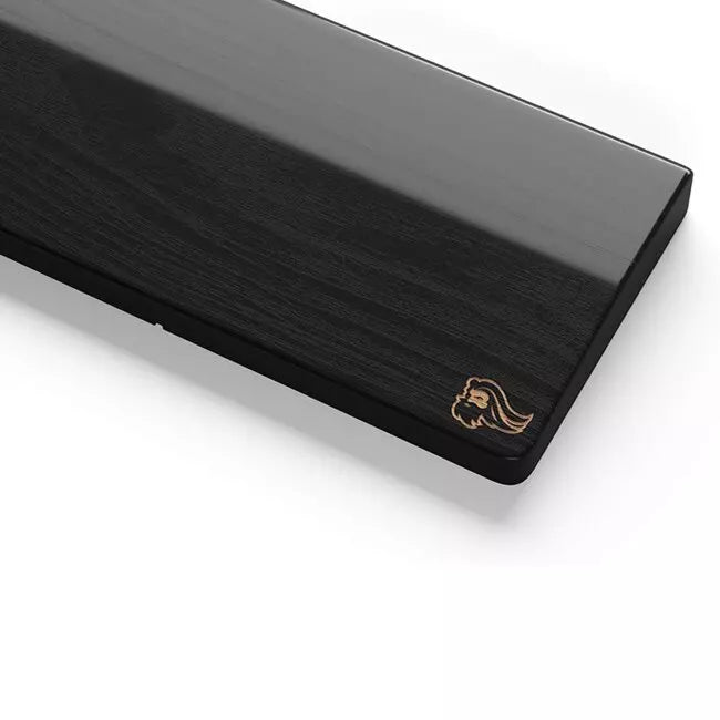 Glorious Wooden Compact Keyboard Wrist Rest - Black | GV-75-DARK - Desert Games