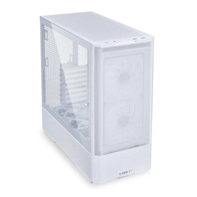 LIAN LI LANCOOL 207 Mid-Tower Tempered Glass ATX Case - White | LAN207RW - Desert Games