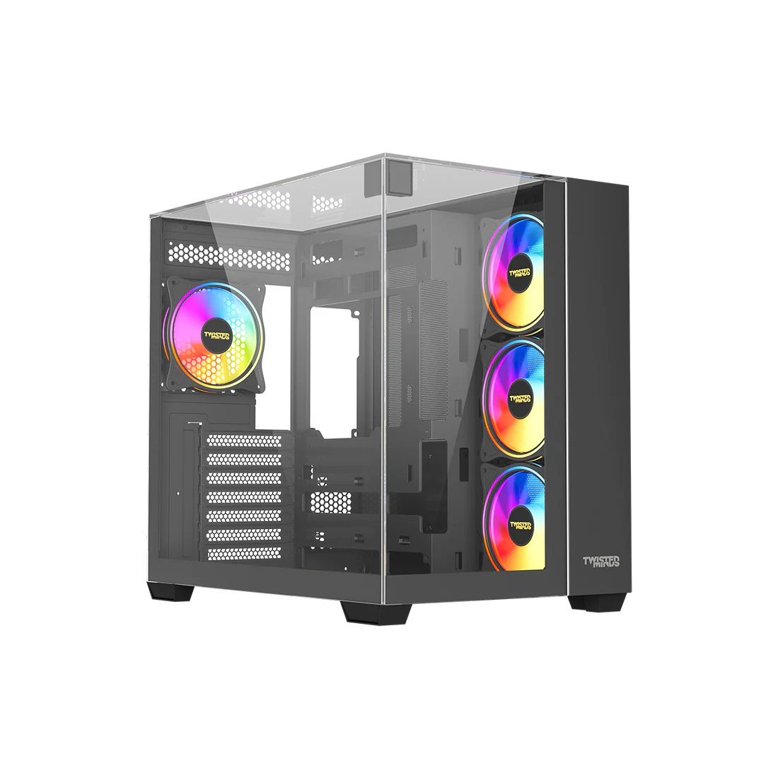 Twisted Minds Warden Rider Gaming Case Mid Tower 04 Black – TM-M2858-B - Desert Games