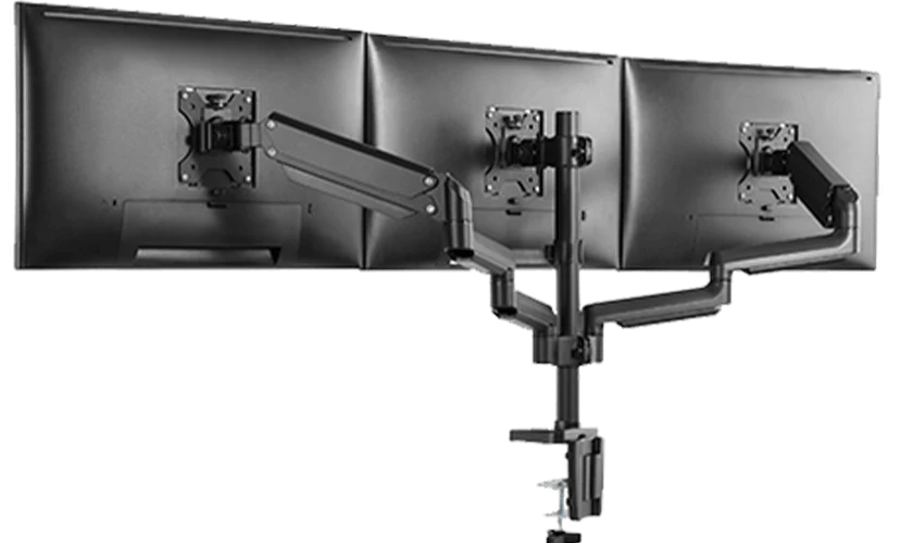 Twisted Minds Triple Monitor Aluminum Slim Mechanical Spring USB Monitor Arm TM-26-C018UP - Desert Games