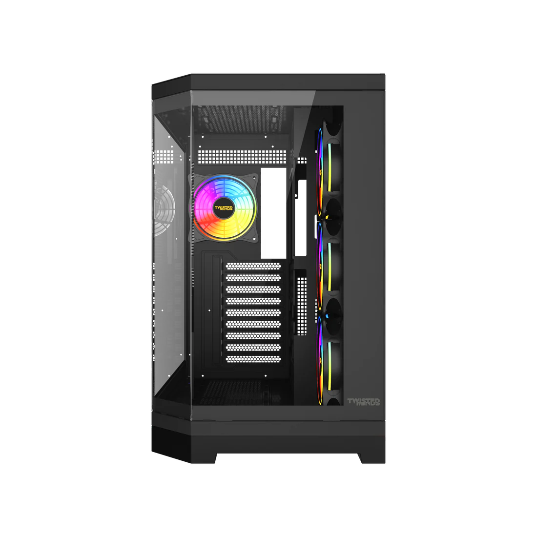 Twisted Minds Vanguard - 04 Mid Tower Gaming Case - Black – TM-P285-B - Desert Games