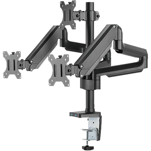 Twisted Minds Triple Monitor Aluminum Slim Mechanical Spring USB Monitor Arm TM-26-C018UP - Desert Games