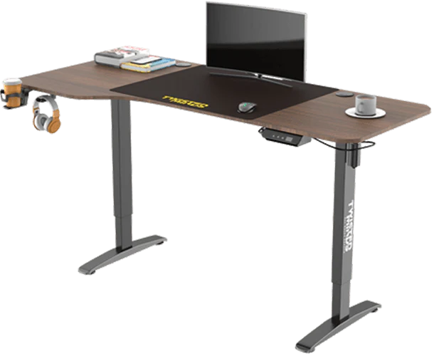 Twisted Minds T Shaped Gaming Desk Electric-height adjustable - Left TM-T-9085-L - Desert Games