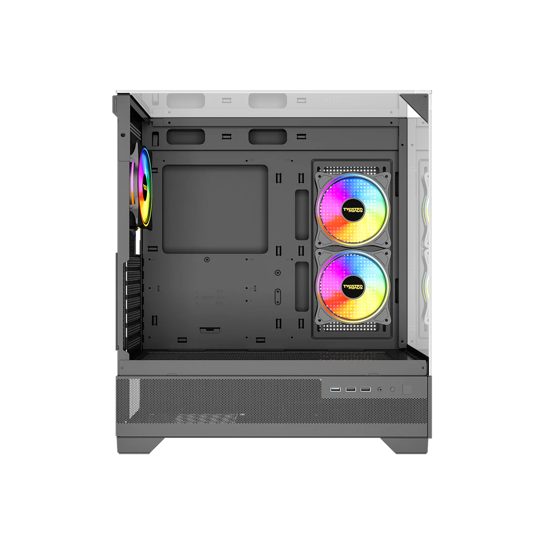 Twisted Minds Quantum Tempered Glass Mid Tower Gaming Case Black - TM-XL290-B - Desert Games