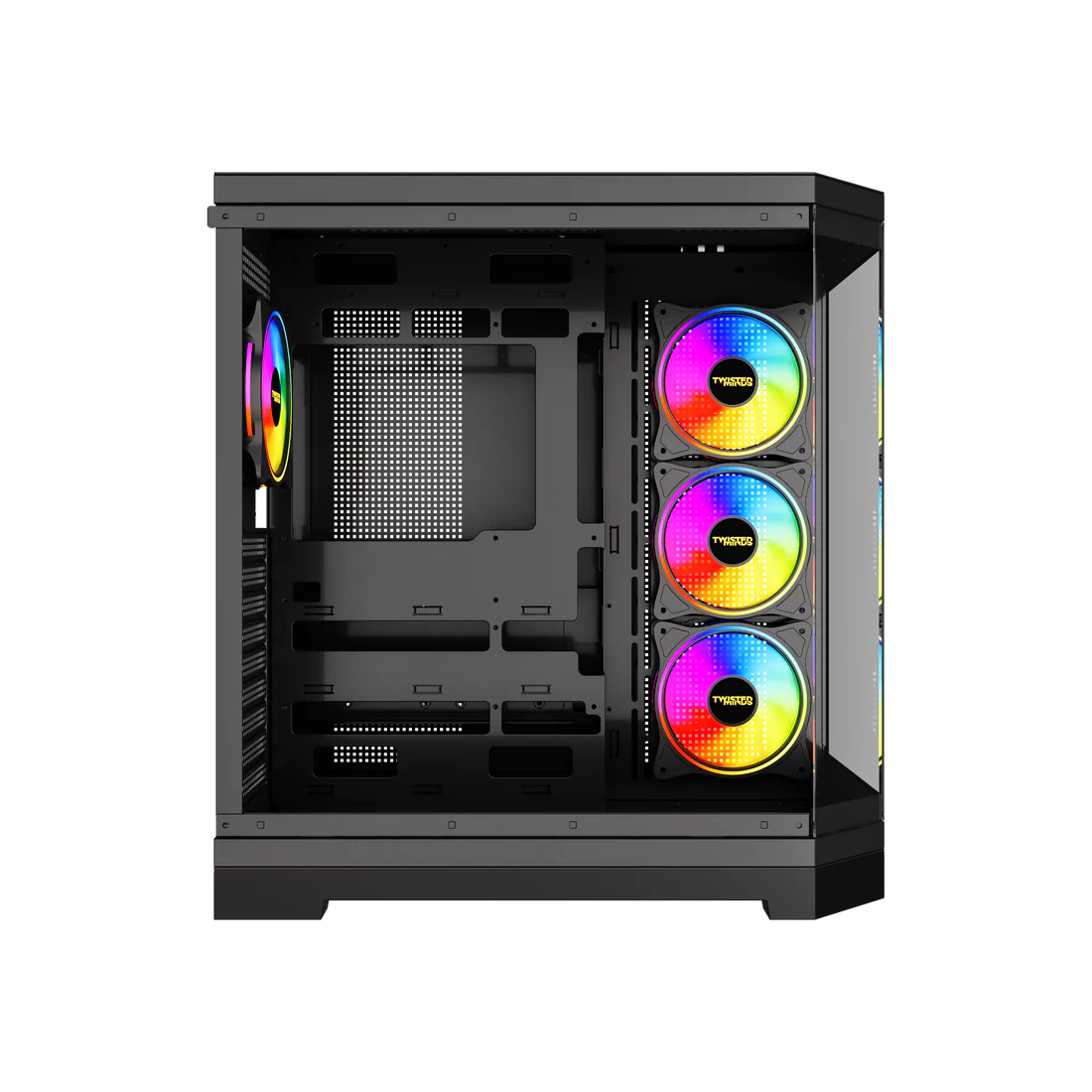 Twisted Minds Vanguard - 04 Mid Tower Gaming Case - Black – TM-P285-B - Desert Games