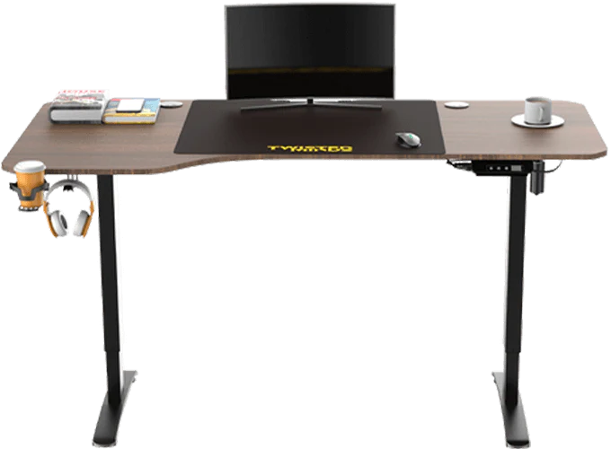 Twisted Minds T Shaped Gaming Desk Electric-height adjustable - Left TM-T-9085-L - Desert Games
