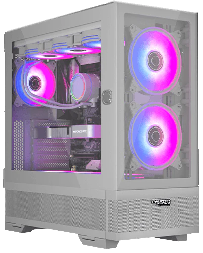 Twisted Minds Minimalist -04 Mid Tower Gaming Case - White TM-X5-W - Desert Games