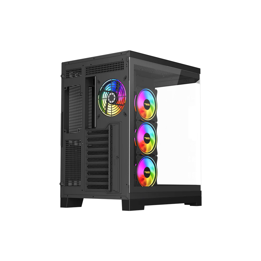 Twisted Minds Vanguard - 04 Mid Tower Gaming Case - Black – TM-P285-B - Desert Games