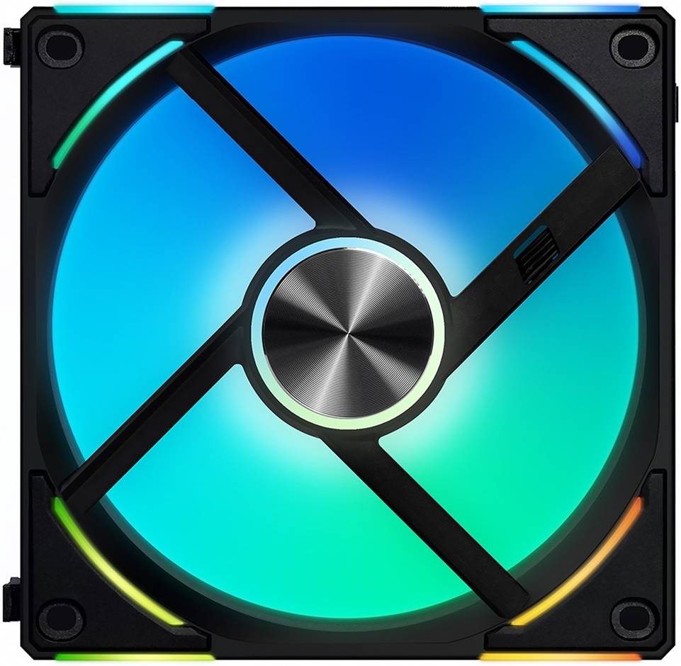 Lian-Li UNI Fan AL120 V2 Three Black, Pack of 3 | G99.12ALV23B.00 - Desert Games