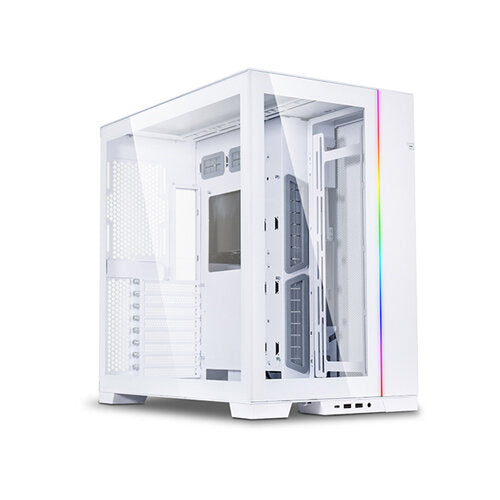 Lian Li O11 Dynamic Evo E-ATX Tempered Glass Case - White | G99.O11DEW.00 - Desert Games