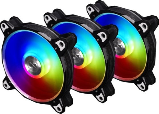Lian Li BR 120 Digital RGB PWM Triple Pack Fan, 3x 120mm Fans with Remote Controller, Black | G99.12Q18P.R30B - Desert Games