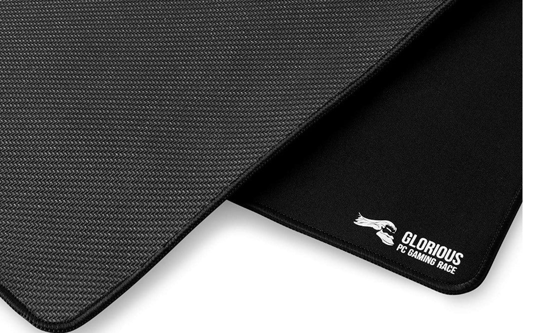 Glorious 3XL Extended Gaming Mouse Pad/Mat, Long Black Cloth, Mousepad, Stitched Edges, 48x24 | 3XL - Desert Games