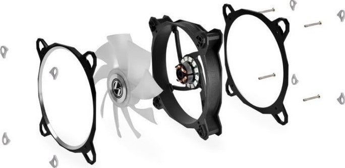 Lian Li BR 120 Digital RGB PWM Triple Pack Fan, 3x 120mm Fans with Remote Controller, Black | G99.12Q18P.R30B - Desert Games