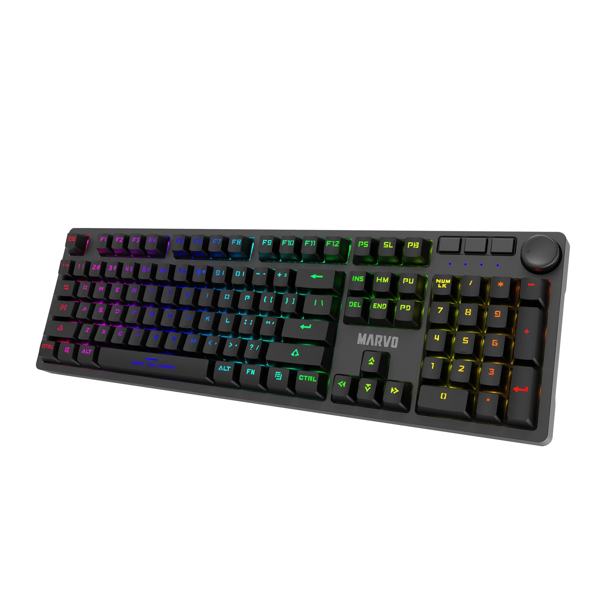 MARVO KG954 EN-R Wired Mechnical Keyboard - Desert Games