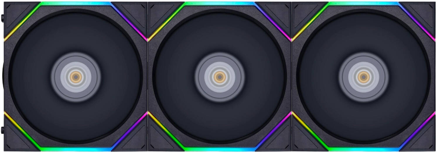 Lian Li Uni Fan TL 120 Case Fan, Triple Pack, Black | G99.12TL3B.00 - Desert Games