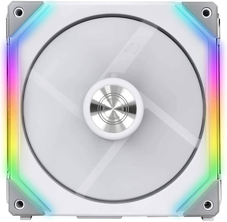 Lian Li UNI FAN SL140 Digital Addressable RGB 140 Fan, Single Pack, White | G99.14UF1W.00 - Desert Games