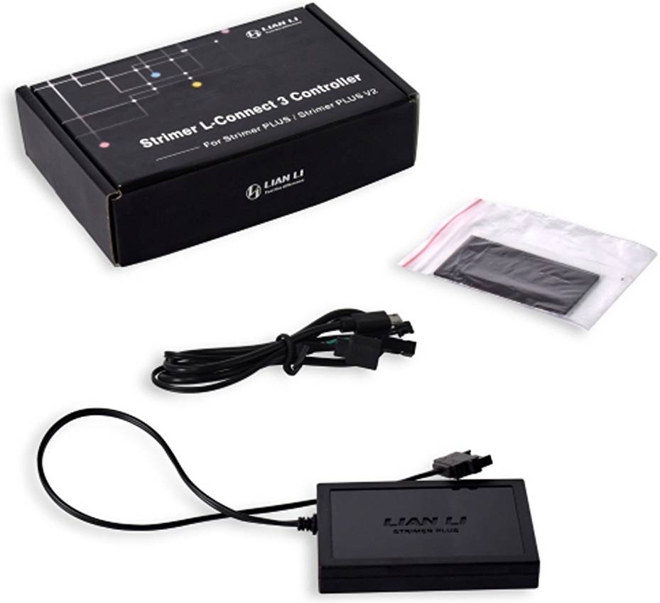 Lian Li Strimer L-Connect 3 Controller, For Strimer Plus & Strimer Plus V2, For 8-Pin/24-Pin & Triple 8-Pin Cables, Compatible with L-Connect 3 Software, Black | G89.PW24PV2-1.00 - Desert Games