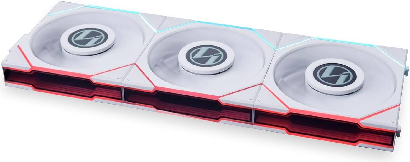 Lian Li Uni Fan TL 120 Case Fan, Triple Pack, W/ Controller, White | G99.12TLLCD3W.00 - Desert Games