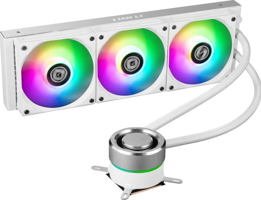 Lian Li Galahad 360 AIO ARGB Liquid CPU Cooler, White | G89.GA360A.01 - Desert Games