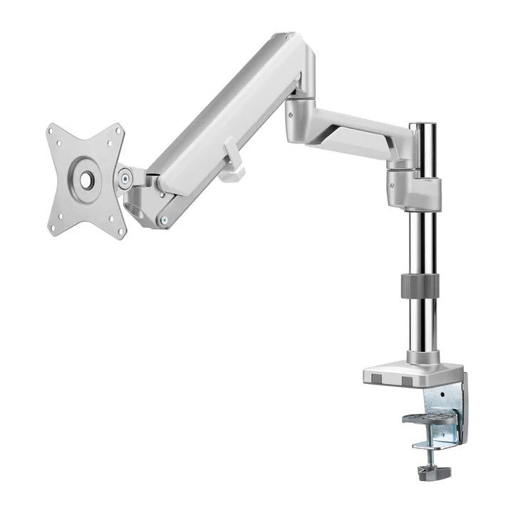 Gadgeton Premium Pole Mounted Single Monitor Arm - Silver - Desert Games