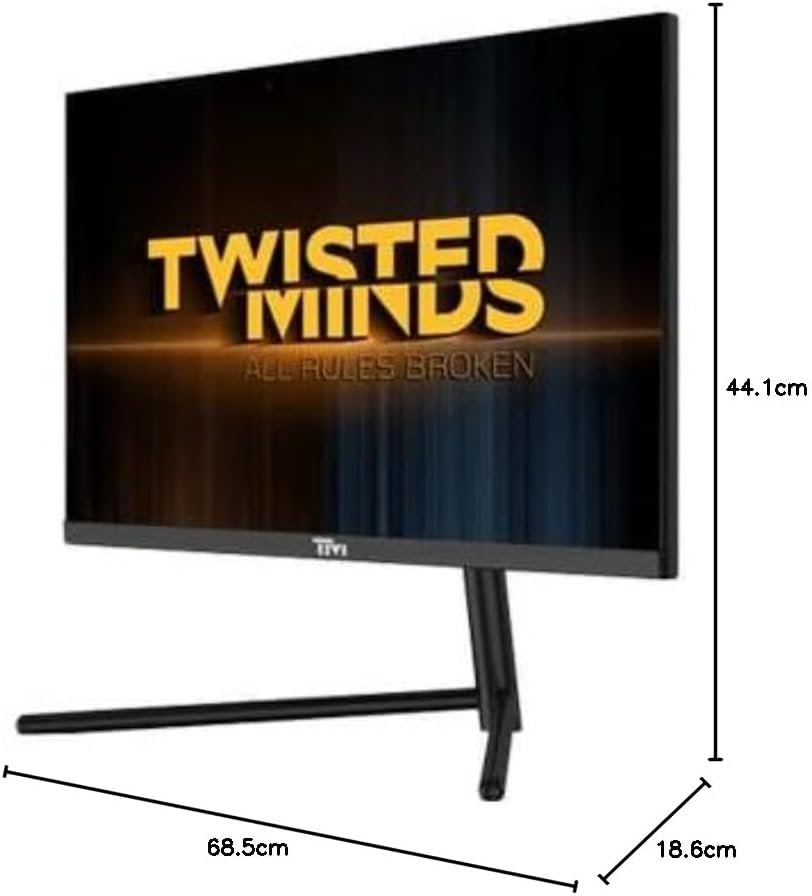 Twisted Minds 27 Inch Display Fast IPS Gaming Monitor - 2560 x 1440 QHD Resolution, 165 Hz Refresh Rate, 16:9 Aspect Ratio, 0.5ms Response Time - Black (TM27QHD165IPS) (165Hz | QHD, 27 inch) - Desert Games
