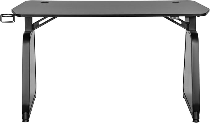 Twisted Minds Infinity Gaming Desk with LED Lights, Computer Desk with Futuristic Design, Gamer Home Office Computer Desk Table - Desert Games