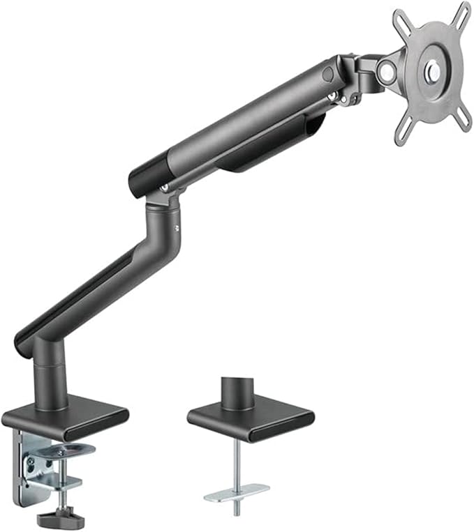 Twisted Minds Twisted Minds, Premium Aluminum Single Adjustable Computer Monitor Arm Mount for 17 To 32 Inch, Grey, TM-49-C06-G - Desert Games
